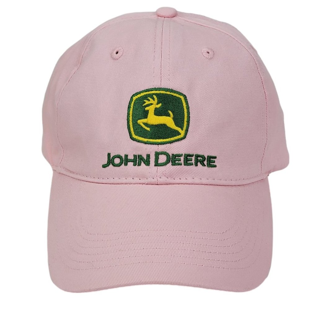 John Deere Women's‎ Hat Pink Farm Country Girl Ladies Cap I Love John Deere OSFA